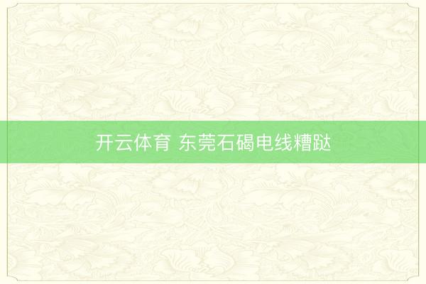 开云体育 东莞石碣电线糟跶