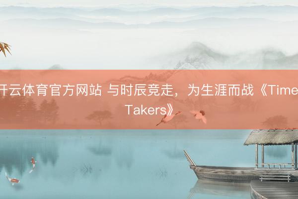 开云体育官方网站 与时辰竞走，为生涯而战《Time Takers》